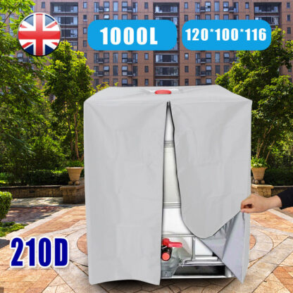 210D Cover Sun Protective Hood Rain Water Tank  IBC Container Foil Cover UK - Image 4