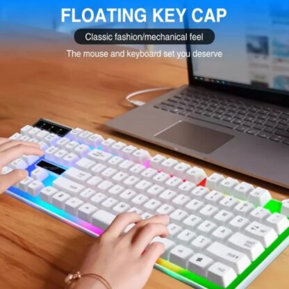 Gaming Keyboard Mouse Set Rainbow LED Wired USB For PC Laptop PS4  One 360UK - Image 3
