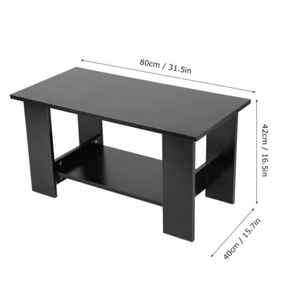 Multi Function Coffee Table Living Room Furniture Modern Design Livingroom Decor Black - Image 4