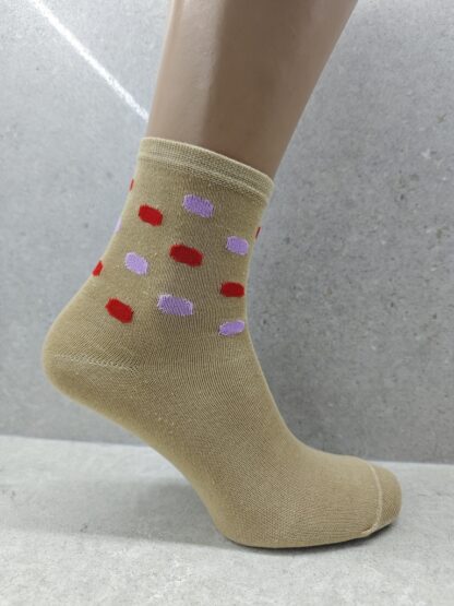 Set Of 6 12 Or 24 Pairs Womens Socks With Bubble Mix Print - Image 4