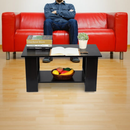 Multi Function Coffee Table Living Room Furniture Modern Design Livingroom Decor Black - Image 5