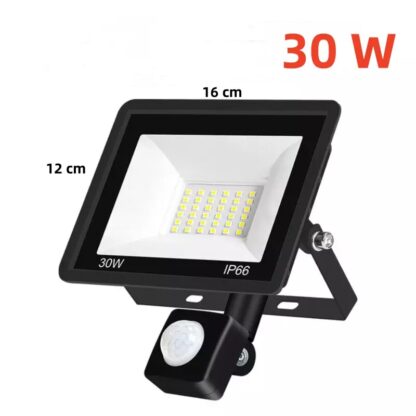 Outdoor Garden Floodlight With Sensor LED PIR Motion Security Lights Waterproof - Image 4