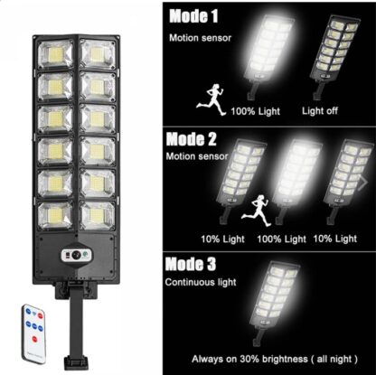 Commercial  504 LED Outdoor Dusk To Dawn Solar Street Light Road Lamp - Image 5