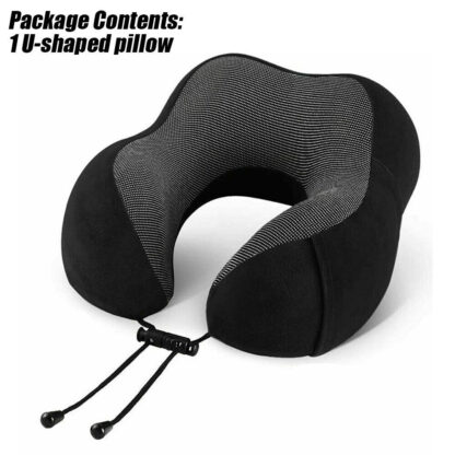 Memory Foam Travel Pillow Neck Support Cushion Without Carry Bag Ear Plugs Mask - Image 7
