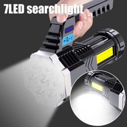 1-2Pcs Super Bright High Power LED Tactical Torch Rechargeable Flashlight New UK - Image 3
