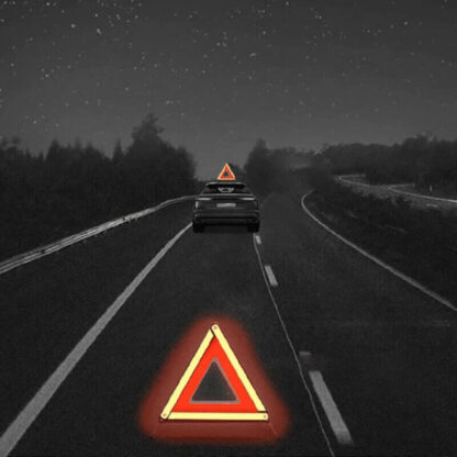 Car Warning Triangle Reflective Emergency Breakdown & High Visibility Vest - Image 9