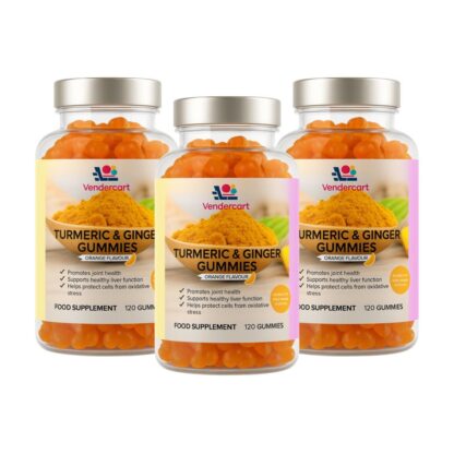 Turmeric & Ginger Gummies 120ct- Joint Support, Immune Boost, Vegan Friendly - Image 4