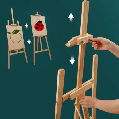 150cm Studio Wooden Easel Display Art Craft Artist Cafe Wedding Painting Stand - Image 8