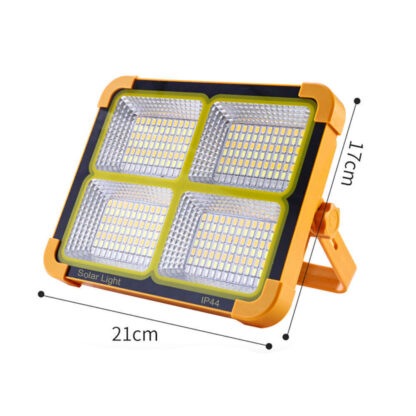 1500W LED Work Light Solar Powered Cordless Portable Camping Outdoor Light USB - Image 3