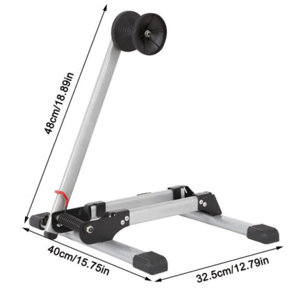 Folding BIKE STAND Portable Bicycle Floor Ground Parking Holder Storage Rack H - Image 5