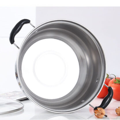 5PCS Stainless Steel Saucepan Induction Cooking Pot Cooker Cookware Kitchen - Image 2