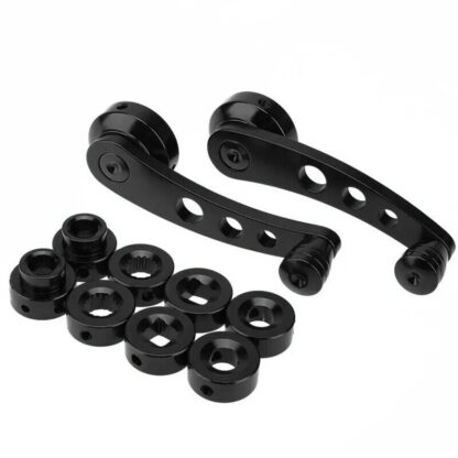 Pair Black Car Truck Window Door Winder Riser Crank Handle Riser Alloy Universal - Image 9