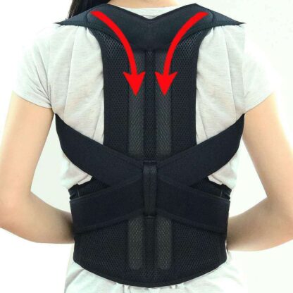 Adjustable Posture Corrector Back Brace Men Women Lumbar Shoulder Support Belt - Image 6