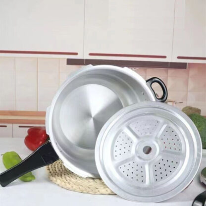 7L Aluminium Pressure Cooker Quick With Lid Latch Indicator Explosion-Proof - Image 5