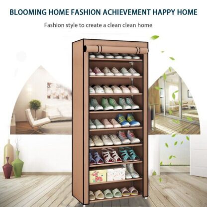 27 Pairs 10 Layers Shoe Cabinet Storage Organizer Shoe Rack Bracket - Image 3
