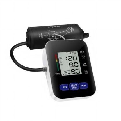 Multifunctional Home Blood Pressure Monitor With Cuff, Records 99 Measurements And Tracks Heart Rate - Image 3