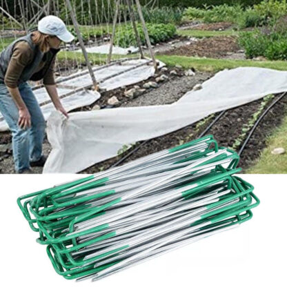 Weed Fabric Galvanised Staples Garden Turf Pins Securing Pegs U Artificial Grass - Image 8