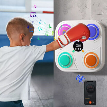 Smart Punching Boxing Electronic Music Machine Home Training Bluetooth With LED. - Image 2