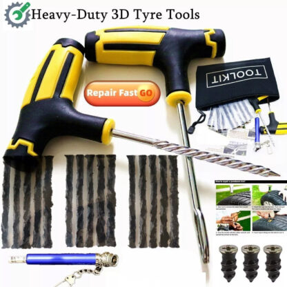 22Pcs Emergency Tyre Puncture Repair Kit Car Van Motorcycle Tubeless Tire Strips - Image 6