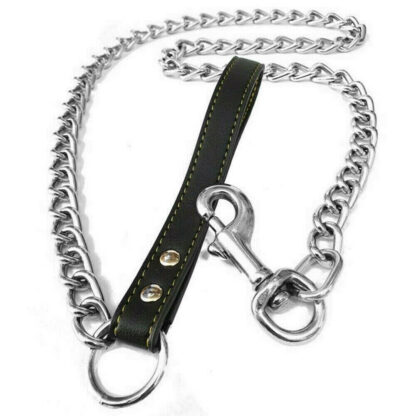 1PCS 1.2m Metal Chain Dog Lead Pet Puppy Leash Long Heavy Duty Anti-Chew Control - Image 10