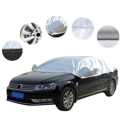 Half Car Cover Top Roof Sun UV  Rain Protection Waterproof Outdoor Universal 190T - Image 6