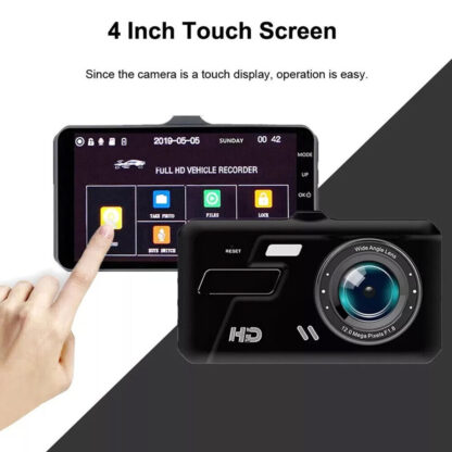 Dashcam Pro DUAL REAR Car Camera  Wide Angle 1080p With 32GB SD Card - Image 7