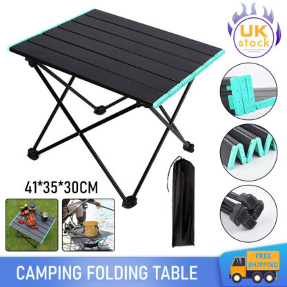 Folding Camping Table Light Weight Portable Aluminium Frame Outdoor Picnic Bag - Image 6