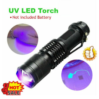 UV Ultra Violet Flashlight Handheld Blacklight Small Flashlight 395nm Mini Light Inspection Lamp Pen Torch Detector For Dog Pet Urine Stains, Bed Bugs And Scorpions