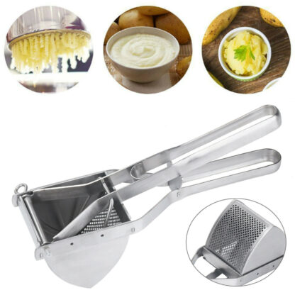 New Large Stainless Steel Potato Ricer Masher Fruit Press Juicer Crusher Squeeze - Image 3