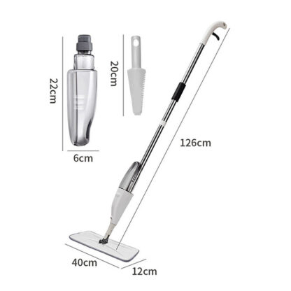 Spray Mop For Floor Cleaning 5 Reusable Microfibre Pads Water Bottle Tank UK - Image 2