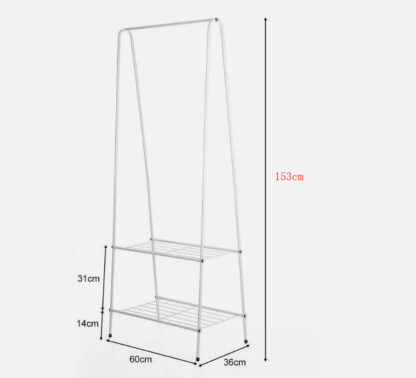 Heavy Duty Metal Clothes Rod Shoe Storage Clothing Rack Hanging Display Rack - Image 8