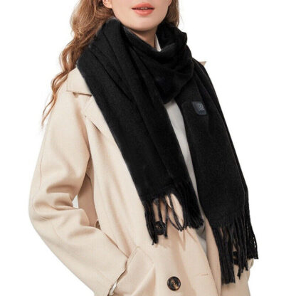 Smart Electric Heated Scarf Winter Neck Warmer Shawl USB Man Woman Designer HS - Image 2