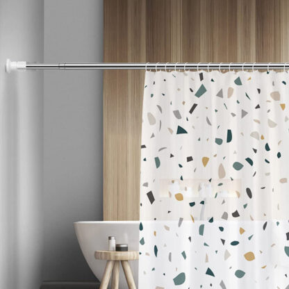 Heavy Duty Extendable Telescopic Shower Curtain Pole Rail Rod Bath Door Window - Image 7