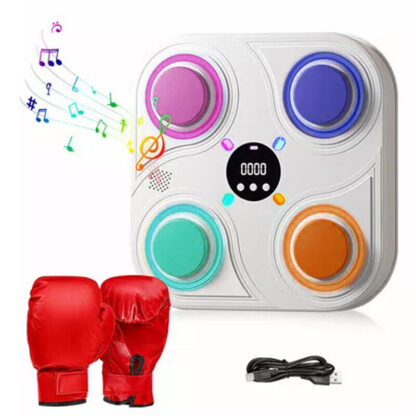 Smart Punching Boxing Electronic Music Machine Home Training Bluetooth With LED. - Image 7