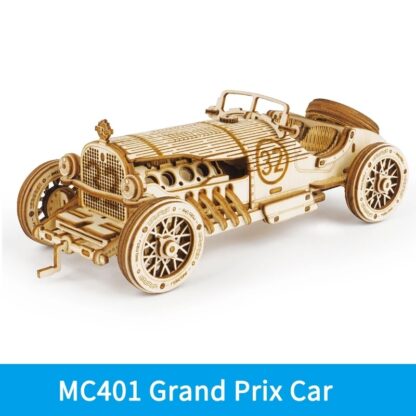 Robotime ROKR Train Model 3D Wooden Puzzle Toy Assembly Locomotive Model Building Kits for Children Kids Birthday Christmas Gift - Image 3