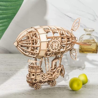 ROBOTIME Rolife 3d Wooden Puzzle Airship Woodcraft Construction Kit Model Kits For Kids, Teens And Adult TG407 - Image 7
