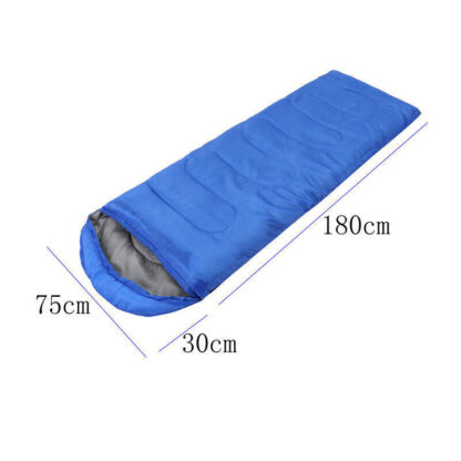 4 SEASON SINGLE SLEEPING BAGS CAMPING RECTANGULAR ENVELOPE ZIP UP KIDSUK - Image 2