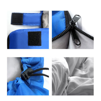 4 SEASON SINGLE SLEEPING BAGS CAMPING RECTANGULAR ENVELOPE ZIP UP KIDSUK - Image 6