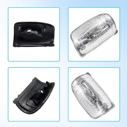FOR FORD TRANSIT MK8 WING MIRROR INDICATOR LENS COVER LEFT   RIGHT SET 2014 ONWA - Image 2