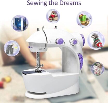 Electric Sewing Machine Portable Multifunctional Household Desktop Sewing UK - Image 3