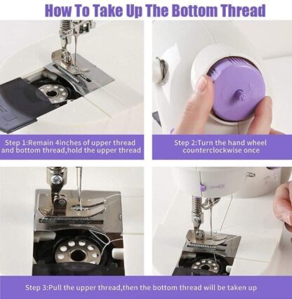 Electric Sewing Machine Portable Multifunctional Household Desktop Sewing UK - Image 4