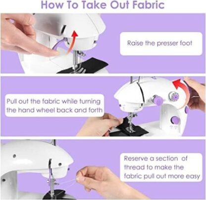 Electric Sewing Machine Portable Multifunctional Household Desktop Sewing UK - Image 6