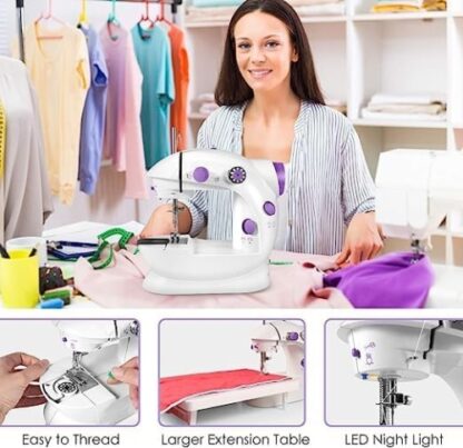 Electric Sewing Machine Portable Multifunctional Household Desktop Sewing UK - Image 10