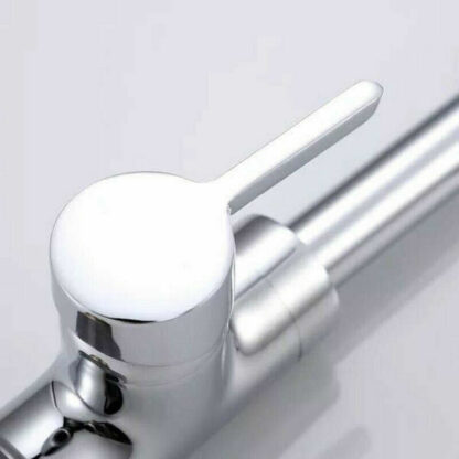 Kitchen Sink Mixer Taps Swivel Spout Single Lever Tap Mono Modern Chrome Faucet - Image 3