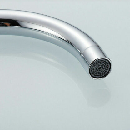 Kitchen Sink Mixer Taps Swivel Spout Single Lever Tap Mono Modern Chrome Faucet - Image 5