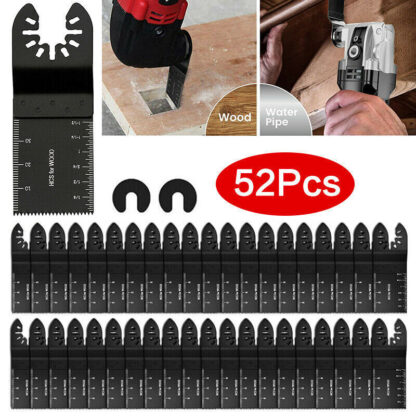 52PCS Oscillating Multi Tool Blade Saw Blades Wood Metal Cutter For  Fein - Image 10