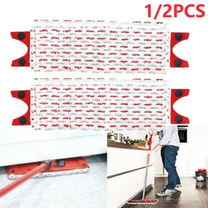 1  2X For Vileda Ultramax 1-2 Spray Replacement Microfibre Pads Mop Head Refill - Image 6