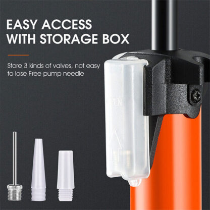 Heavy Duty Floor Standing Bike Cycle Bicycle Tyre Hand Air Mini With Gauge - Image 5