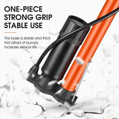 Heavy Duty Floor Standing Bike Cycle Bicycle Tyre Hand Air Mini With Gauge - Image 6