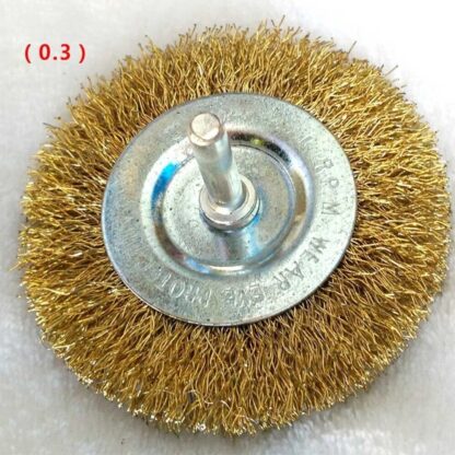 6Pcs 4 Flat Wire Wheel Drill Rotary Brush Paint Rust Removal 1-4 Shank UK - Image 4